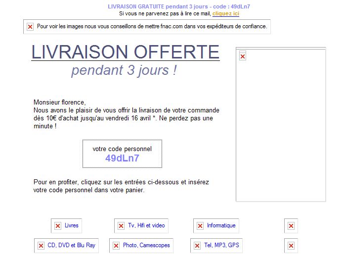 Livraison offerte