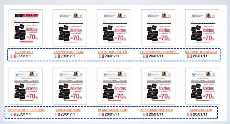 Planning et relai de diffusion des soldes