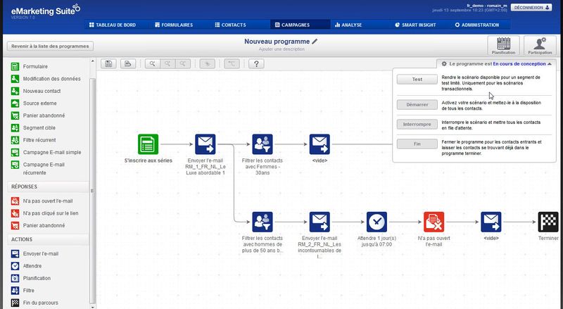 Emarsysy process campagne