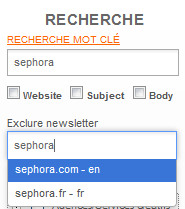 Recherche newsletter